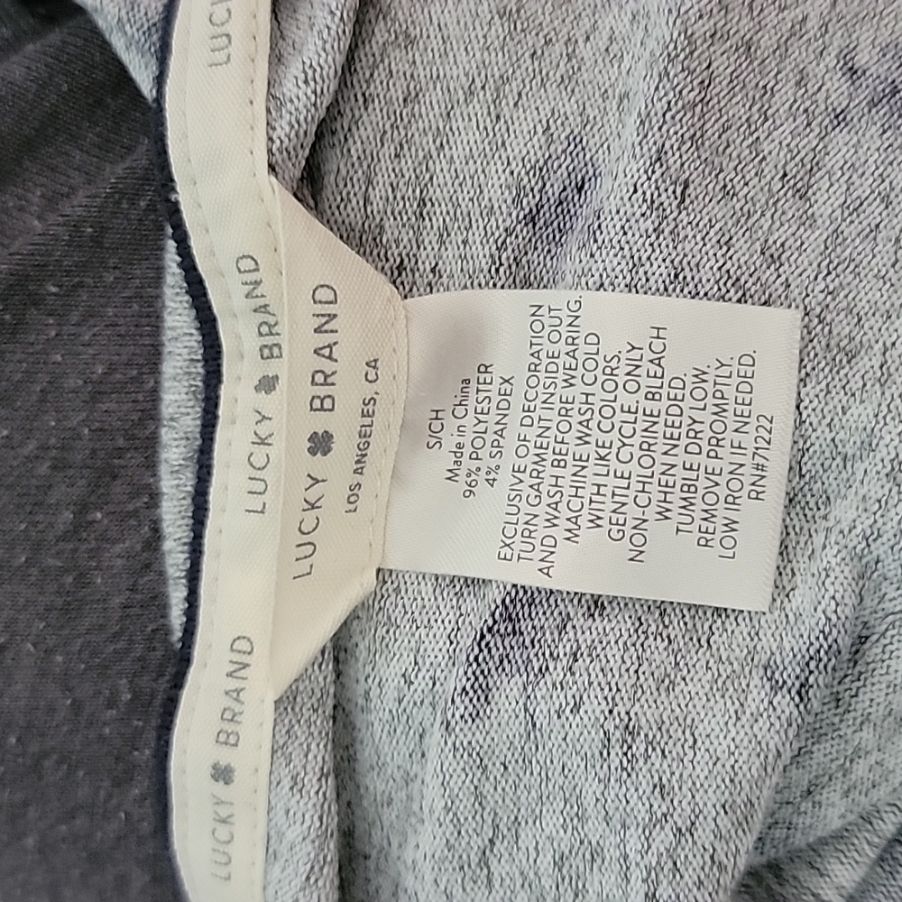 Lucky Brand Stars Tank Top Small Grey Blue - Picture 2 of 3